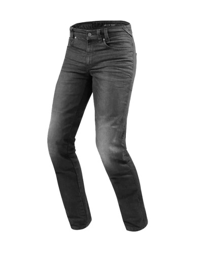 Rev'it | Jeans da moto basilari per uomo - Vendome 2 RF - Grigio Scuro Slavato