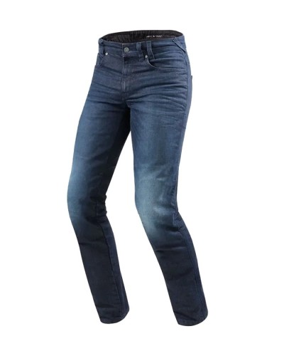 Rev'it | Jeans da moto basilari per uomo - Vendome 2 RF - Blu Scuro Slavato