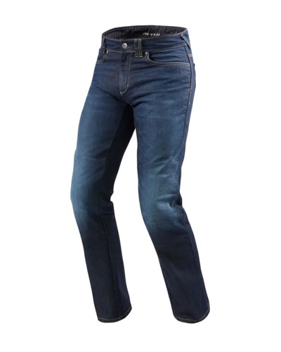 Rev'it | Jeans da moto classici con taglio ampio - Philly 2 LF - Blu Scuro